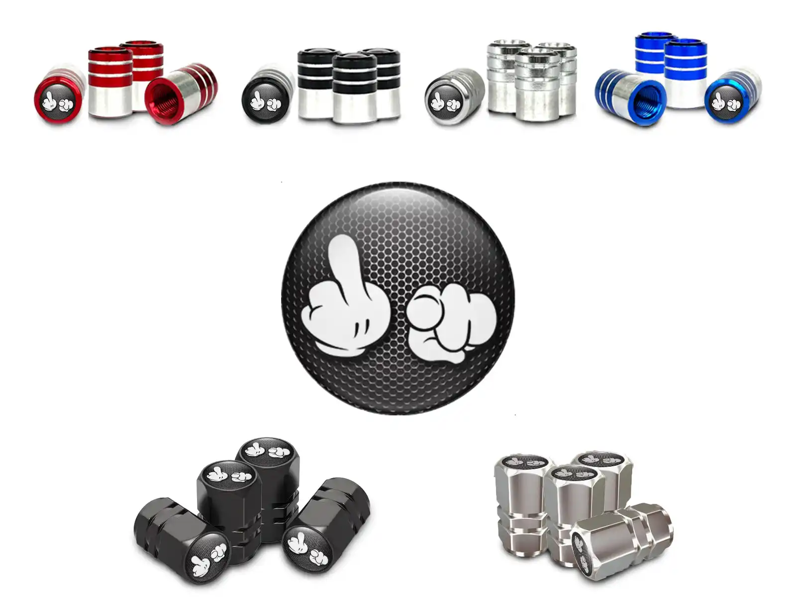 Tires Valve Caps for SUV High-Quality Build Style